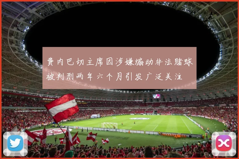 费内巴切主席因涉嫌煽动非法赌球被判刑两年六个月引发广泛关注